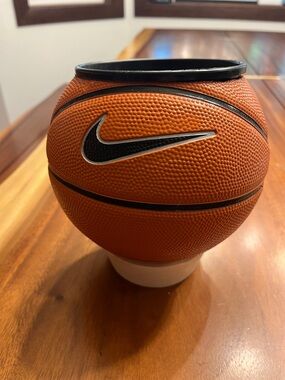Nike Orange and Black Basketball Planter